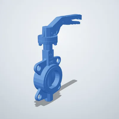 Zetkama zBUT 497 DN65 butterfly valve